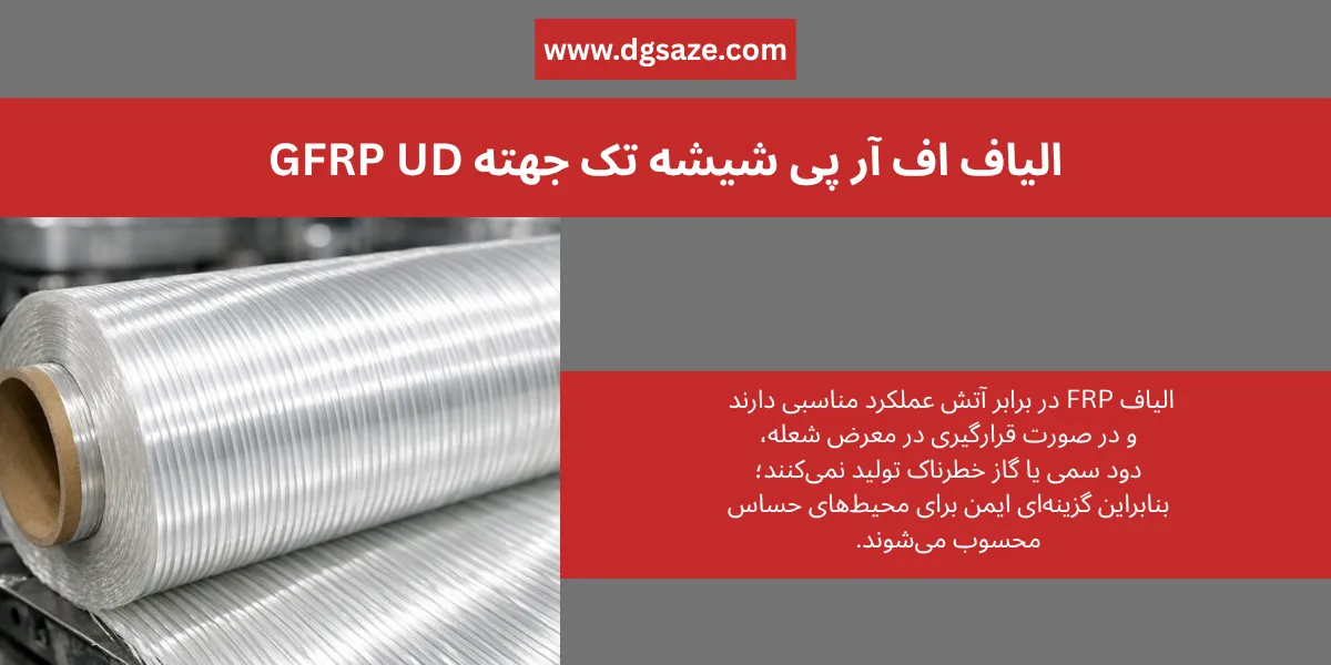 الیاف اف آر پی شیشه تک جهته
