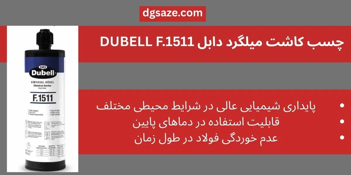 چسب کاشت میلگرد دابل DUBELL F.1511