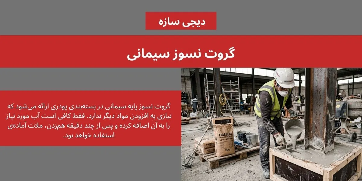 گروت نسوز سیمانی