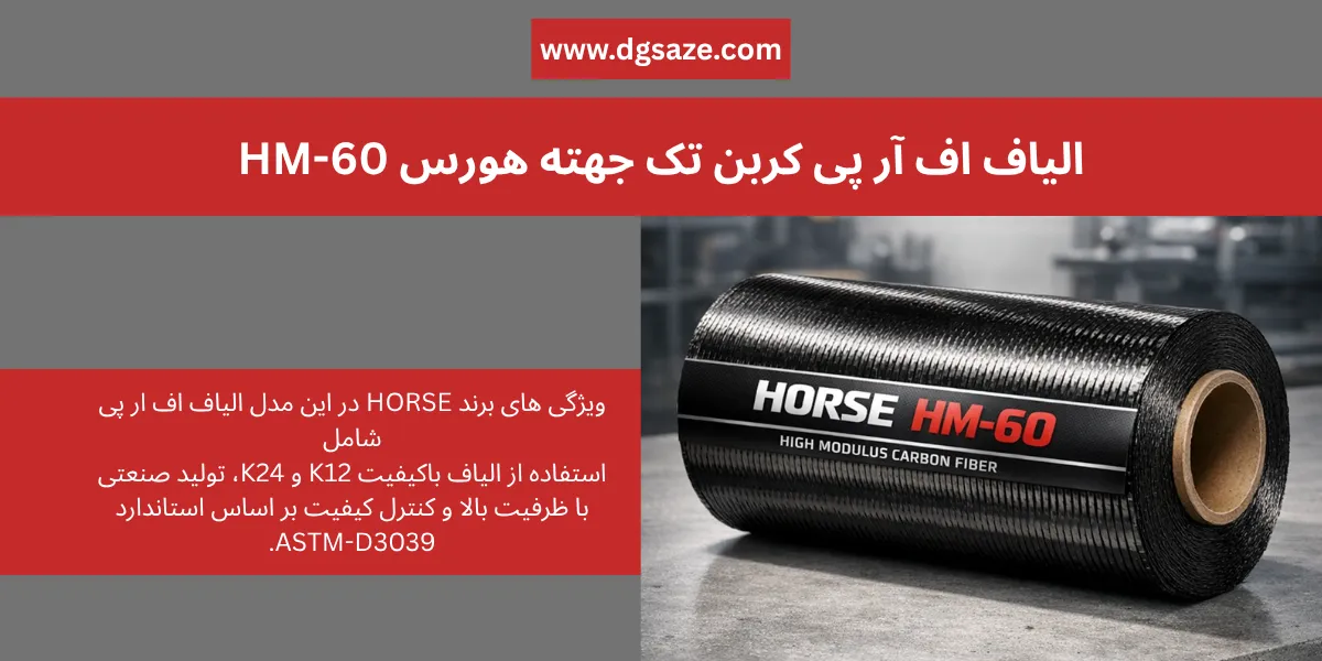 الیاف اف آر پی کربن تک جهته هورس HM-60
